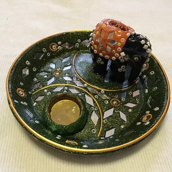 Ethnic elephant boho vibe incense holder - Picture 8 of 8